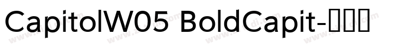 CapitolW05 BoldCapit字体转换